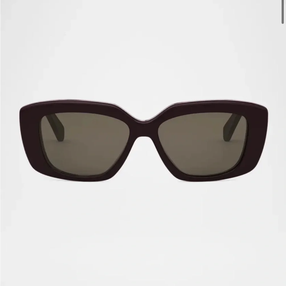 Celine Triomphe Acetate Butterfly Bordeux Women's Sunglasses with Logo